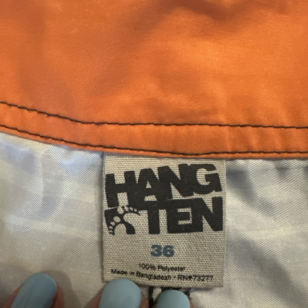 Hang Ten Board Shorts‎ Men's Size 36 Multicolored Stripe Side Pocket - Picture 5 of 10